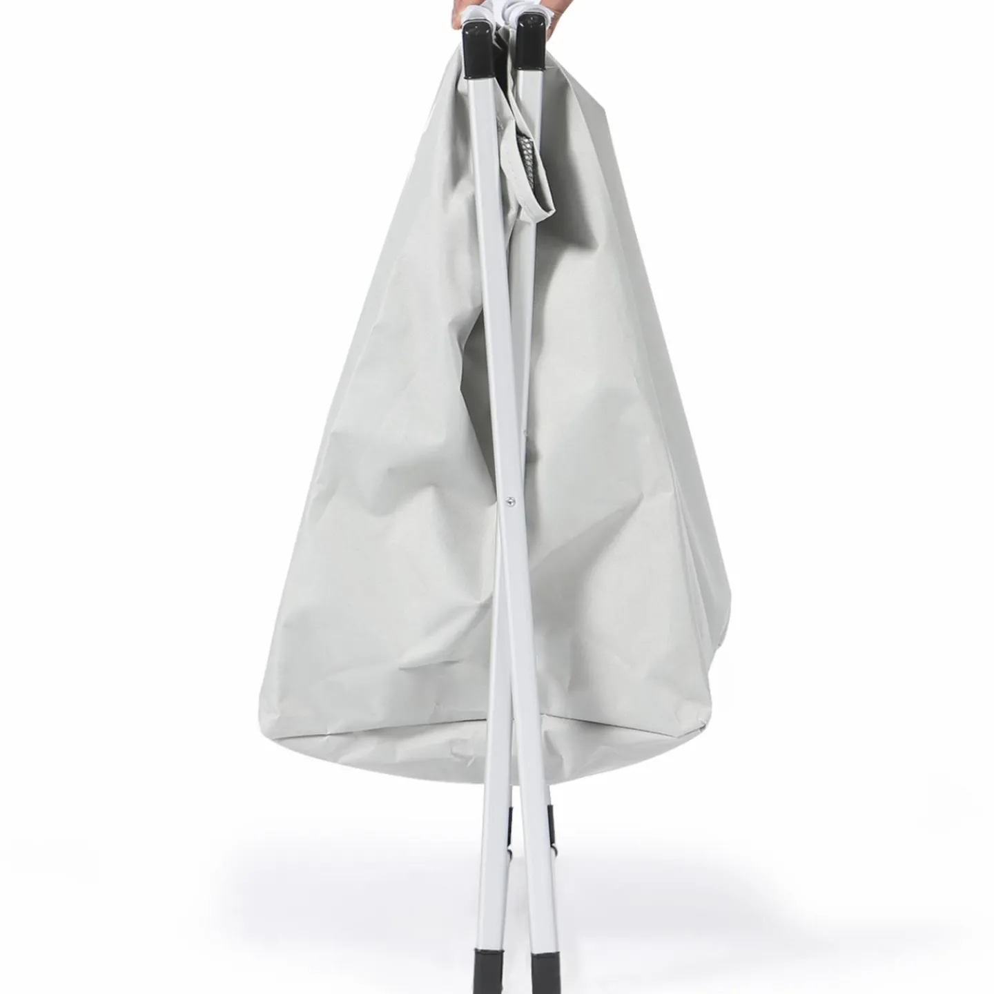 Panier à linge pliable gris 3 compartiments*IDMarket Best