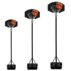 Panier de basket intérieur/extérieur sur pied hauteur réglable 240 à 305 cm*IDMarket Best