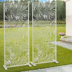 Panneau décoratif universel 150 x 50 CM PALM gris clair*IDMarket Online