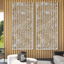 Panneau décoratif universel 150 x 50 CM PALM gris clair*IDMarket Online