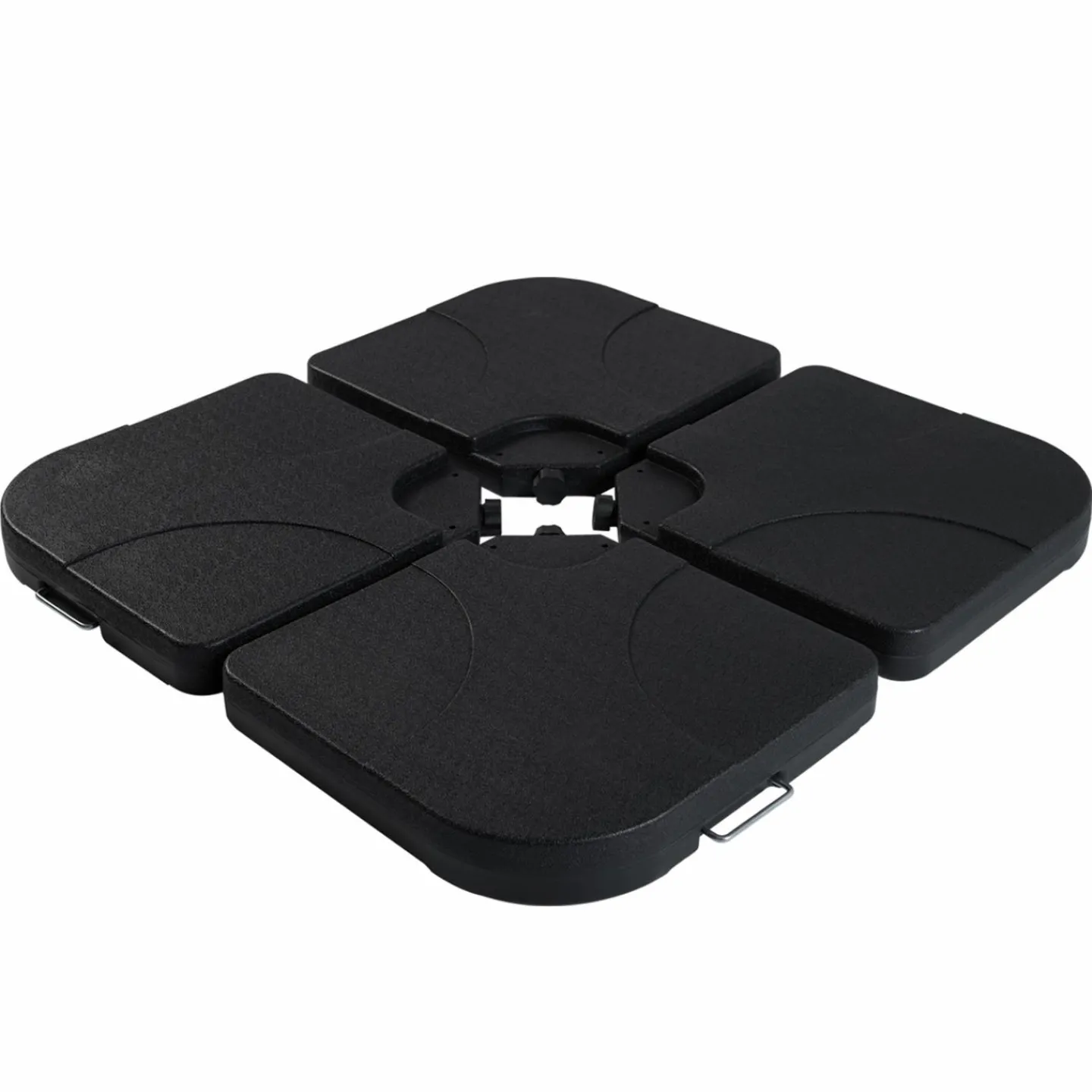 Parasol déporté rotatif 3x4 m taupe "60° avec 4 dalles et housse*IDMarket Hot