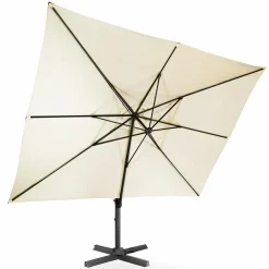 Parasol déporté 3x4 m écru*IDMarket Clearance