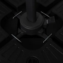 Parasol déporté 3x4 m gris*IDMarket Hot