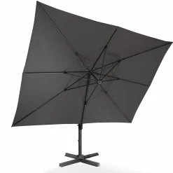 Parasol rectangulaire déporté 3x4 m gris*IDMarket Sale