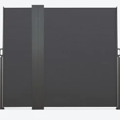 Paravent double rétractable 180 x 800 cm gris anthracite*IDMarket Outlet