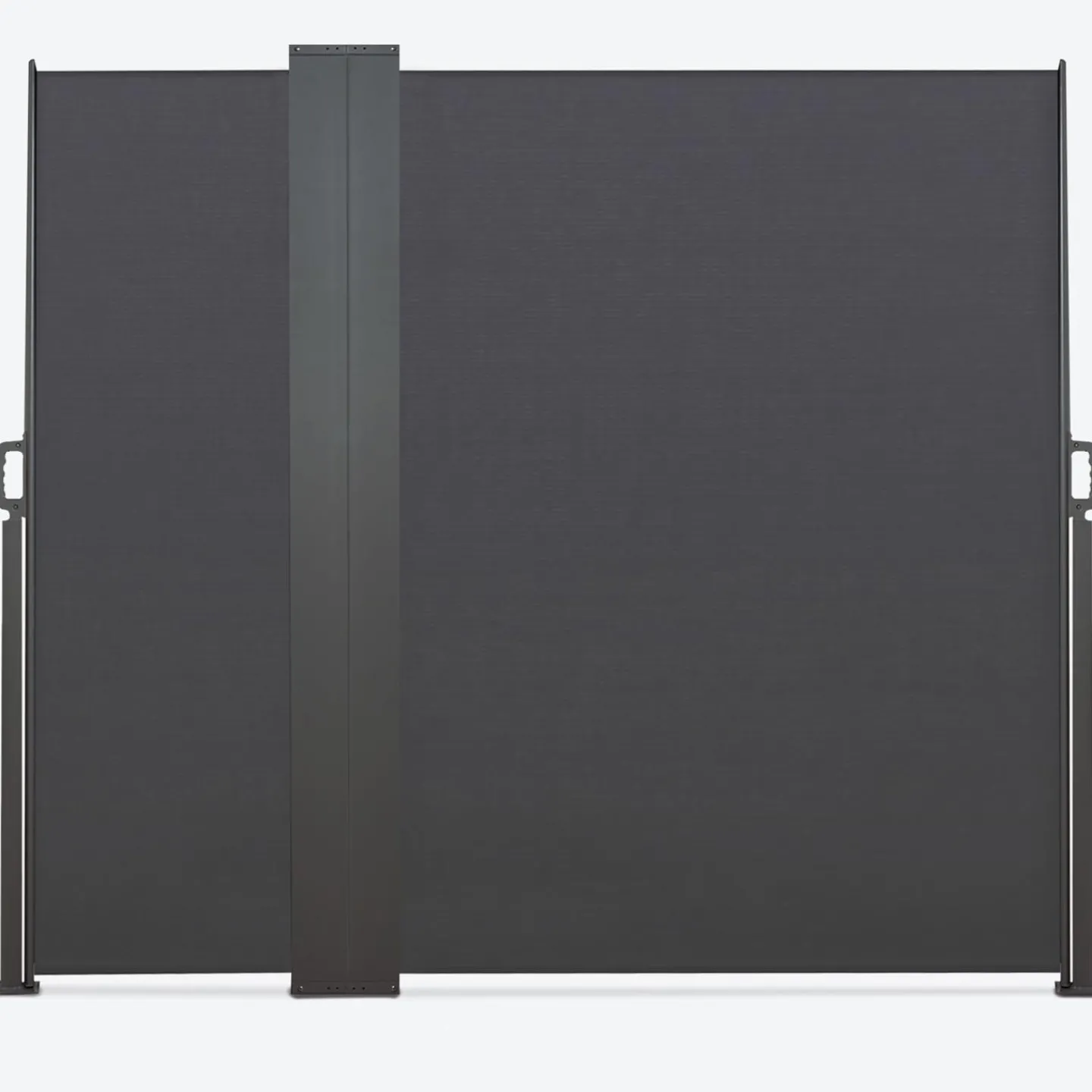 Paravent double rétractable 180 x 800 cm gris anthracite*IDMarket Outlet