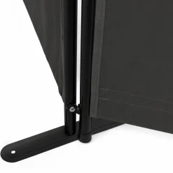 Paravent extérieur / intérieur sur pieds 3 panneaux gris anthracite*IDMarket Hot