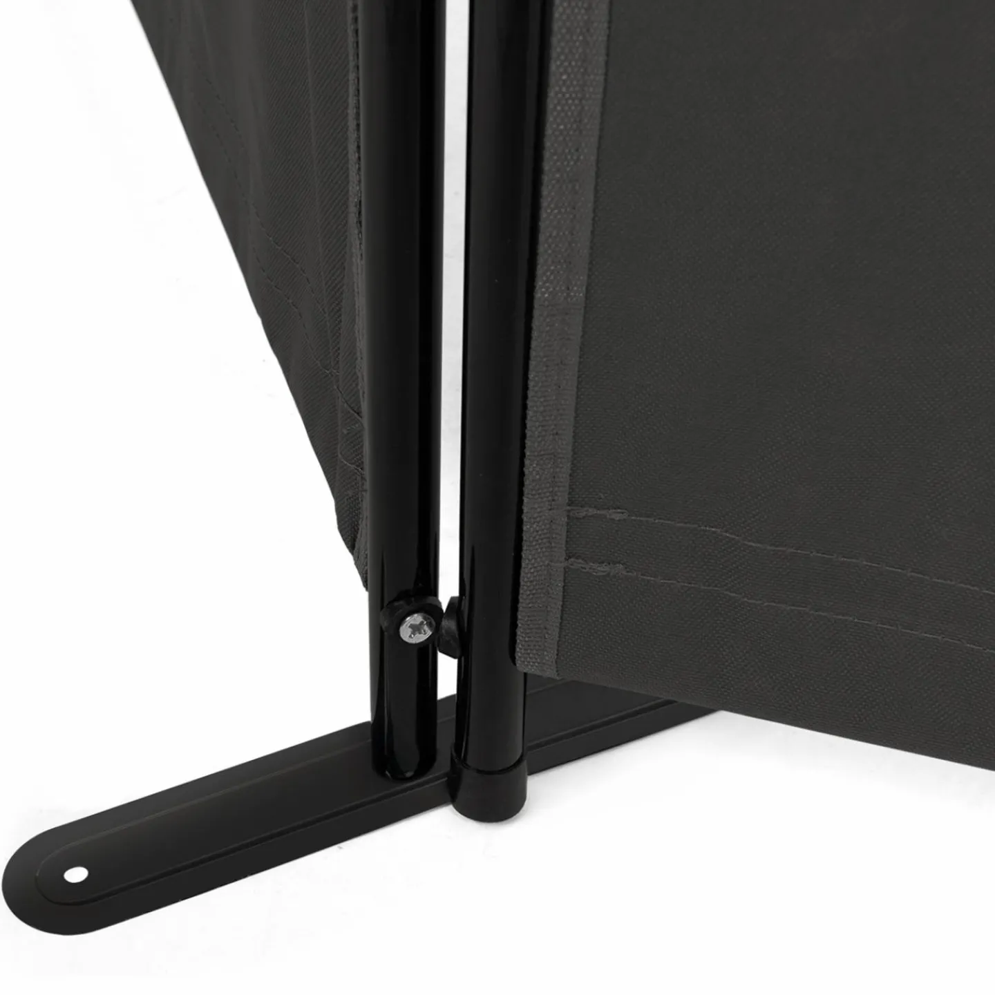Paravent extérieur / intérieur sur pieds 3 panneaux gris anthracite*IDMarket Hot