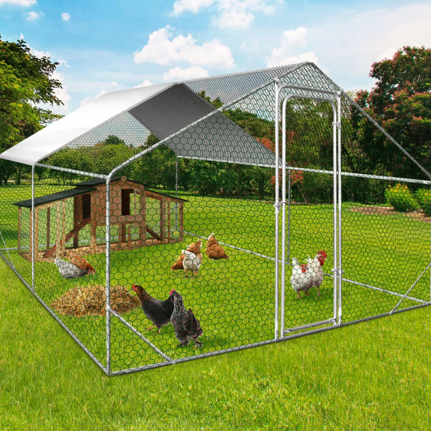 Parc à poule grillagé*IDMarket