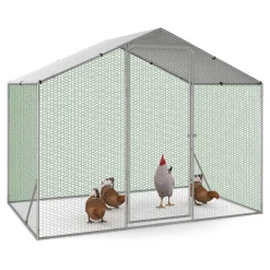 Parc à poules grillagé 3 m²*IDMarket Best