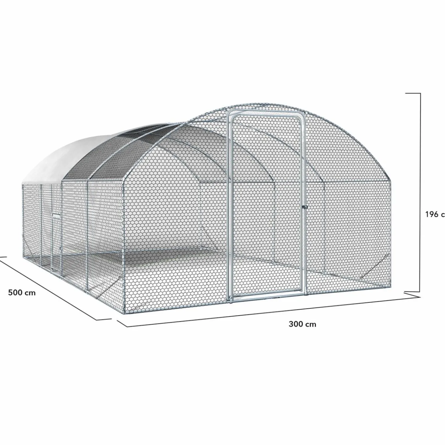 Parc à poules grillagé 15 m²*IDMarket Hot