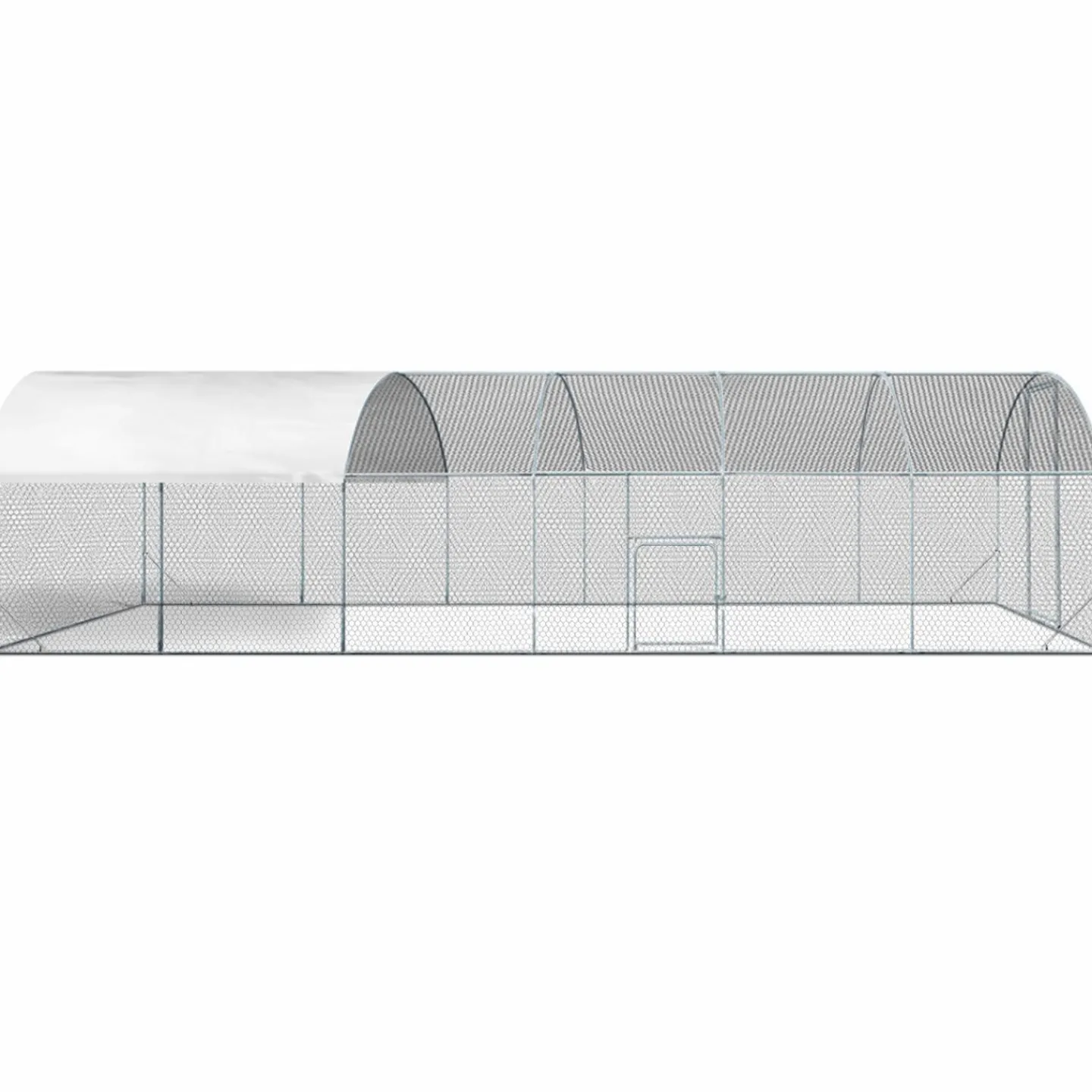 Parc à poules grillagé 22,5 m²*IDMarket Online