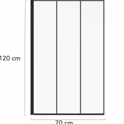 Pare baignoire 1 volet 70x120cm*IDMarket Hot