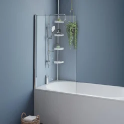 Paroi de baignoire pivotante 1 volet 70x120 cm*IDMarket Outlet