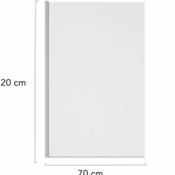 Paroi de baignoire pivotante 1 volet 70x120 cm*IDMarket Outlet