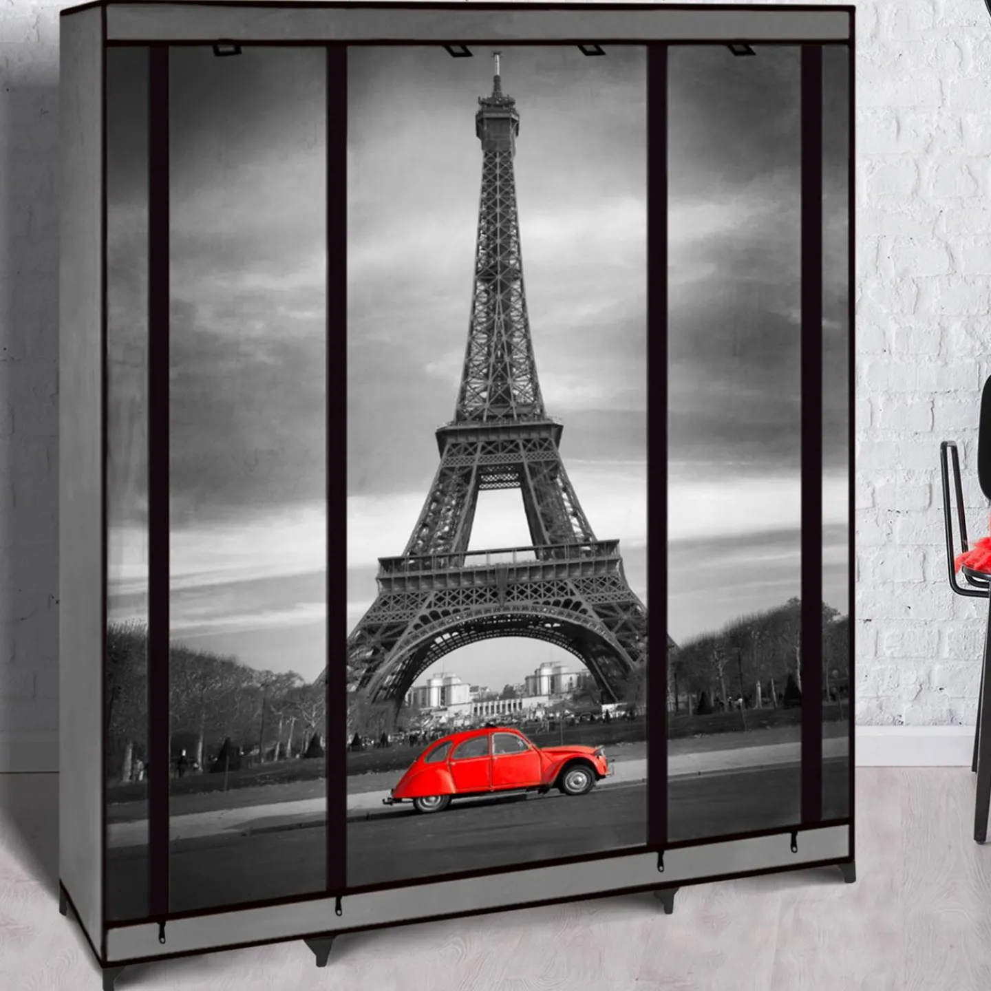 Penderie d'appoint en tissu imprimé*IDMarket Best