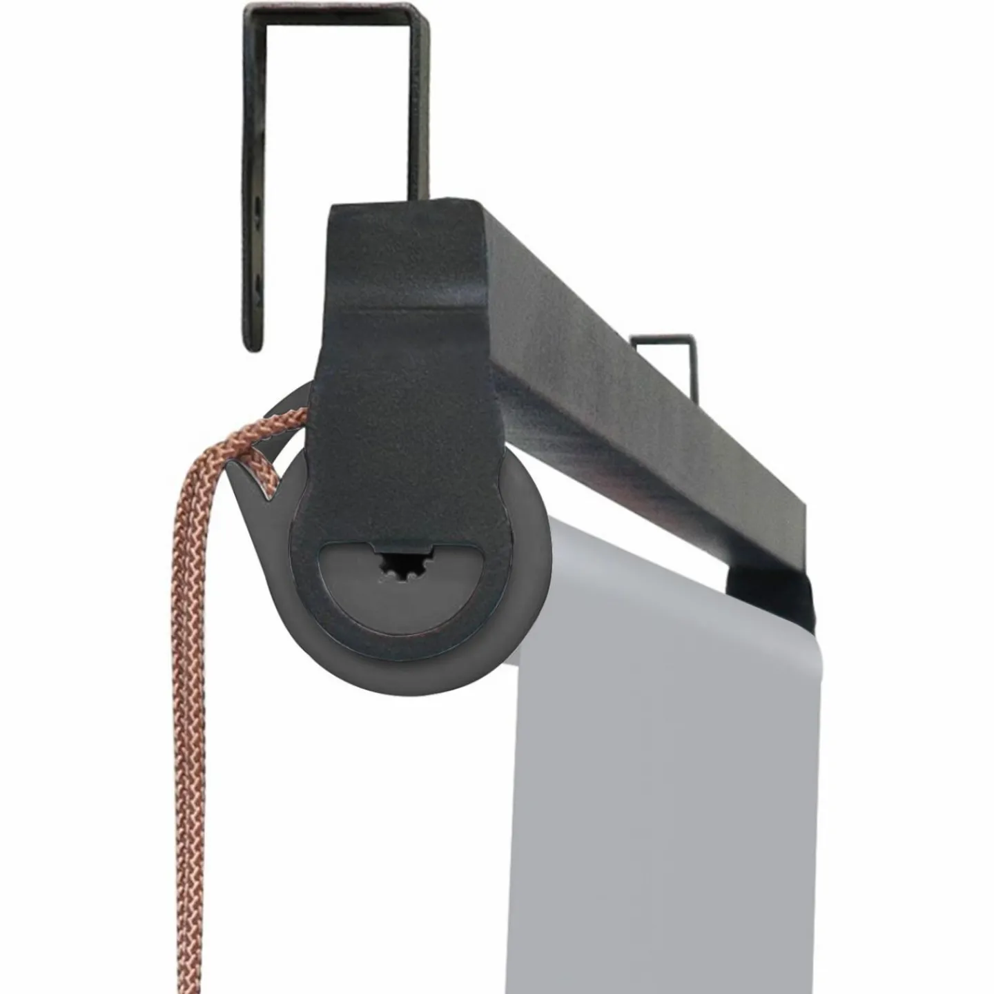 Pergola acier lames orientables 3x4 m avec 4 stores gris clair*IDMarket