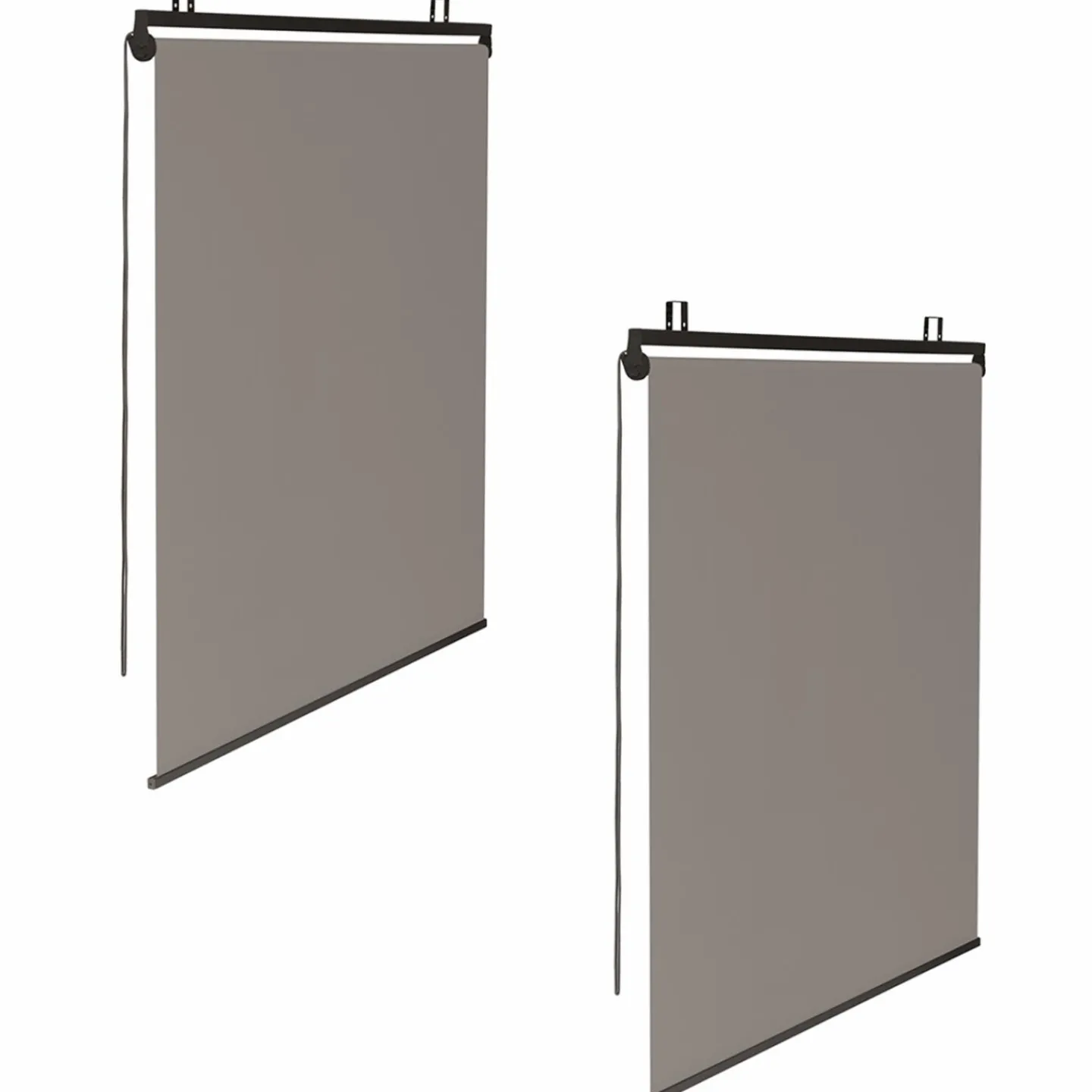 Pergola au toit rétractable avec 6 stores coloris taupe*IDMarket Clearance