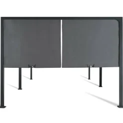 Pergola avec rideaux coulissants gris anthracite 3x6m*IDMarket Clearance