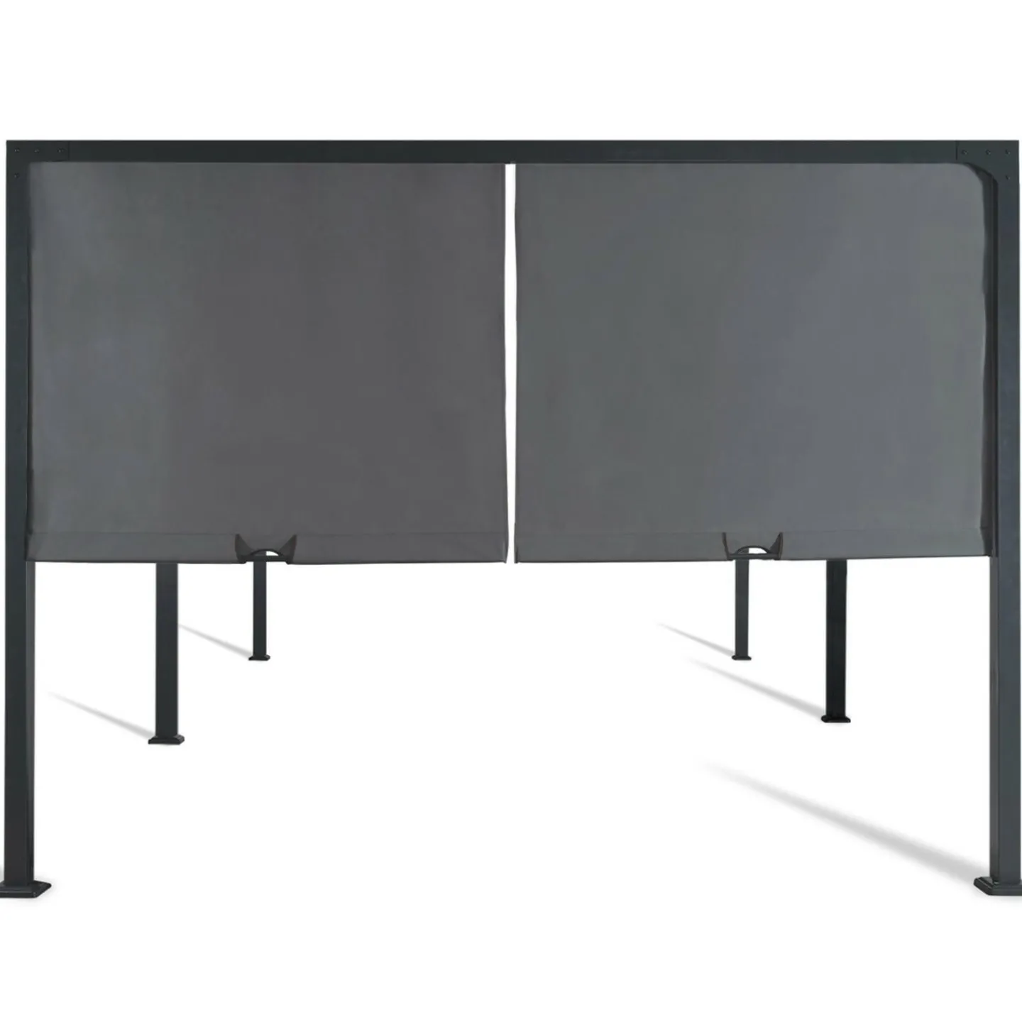 Pergola avec rideaux coulissants gris anthracite 3x6m*IDMarket Clearance