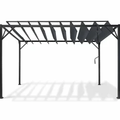 Pergola lames orientables gris anthracite*IDMarket Hot