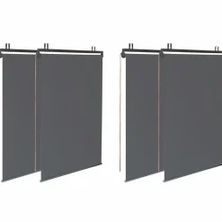 Pergola lames orientables et stores gris anthracite*IDMarket Hot