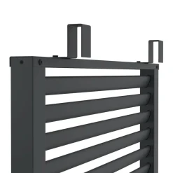 Pergola persienne 3x4M gris anthracite avec toit rétractable et 4 pans modulables*IDMarket New