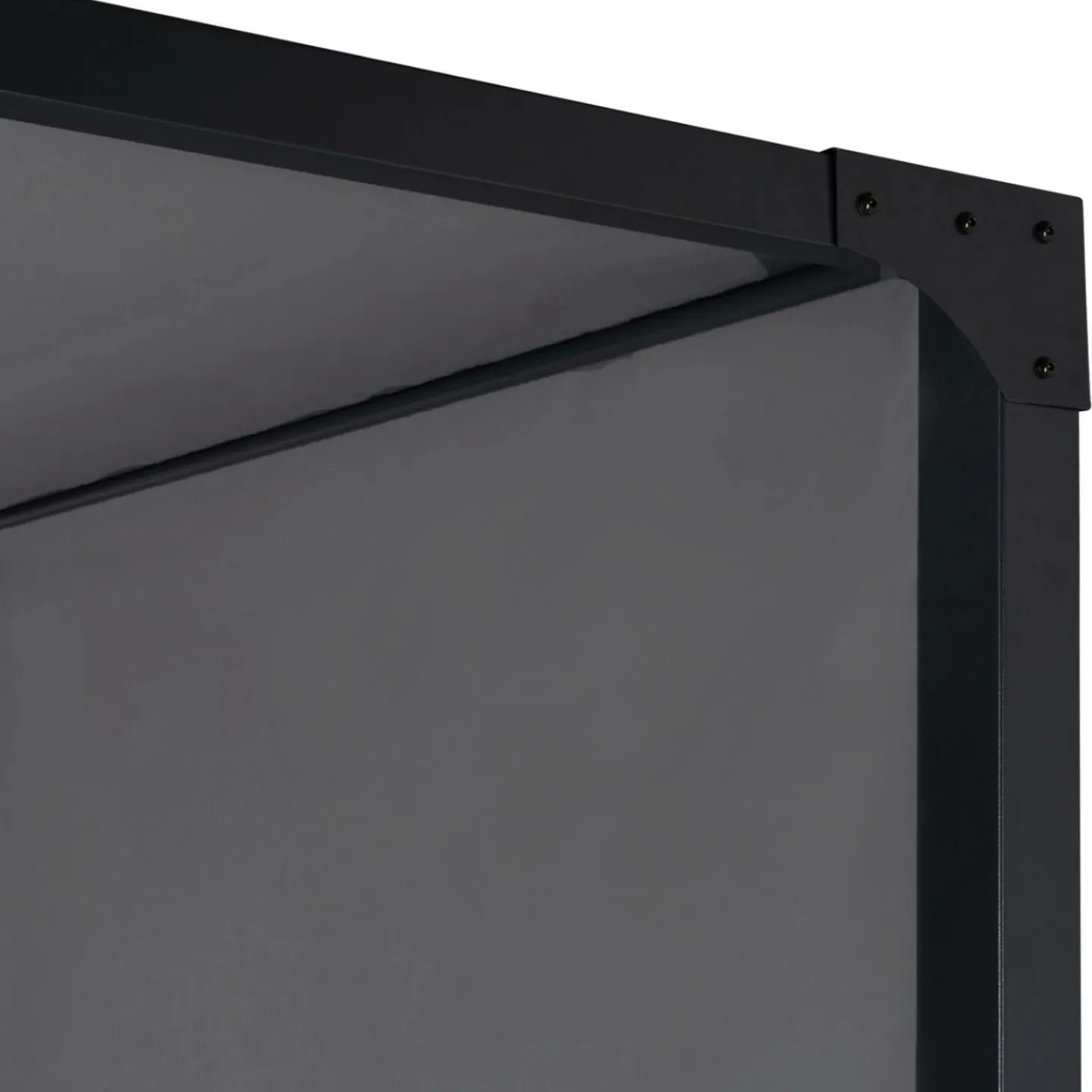 Pergola toile coulissante en métal gris*IDMarket Outlet