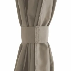 Pergola toit rétractable avec rideaux coloris taupe*IDMarket Sale