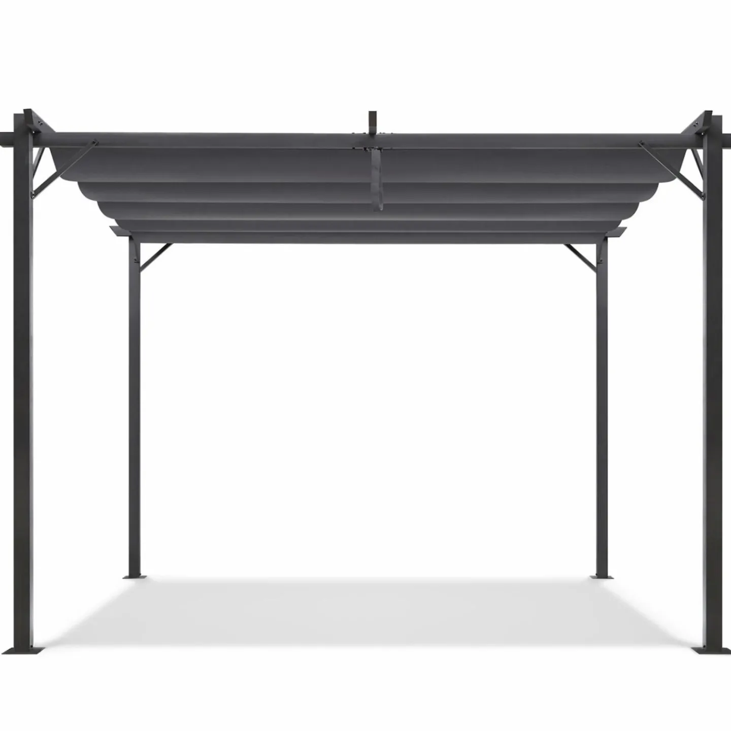Pergola toit rétractable gris 3x4 M*IDMarket Discount