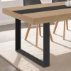 Pieds de table carrés en métal noir design industriel*IDMarket Best