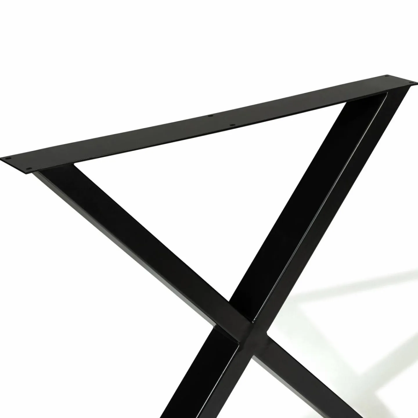 Pieds de table en X en métal noir*IDMarket Clearance