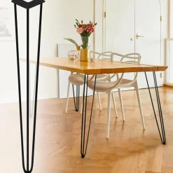 Pieds de table épingle hauteur 71 cm*IDMarket Online
