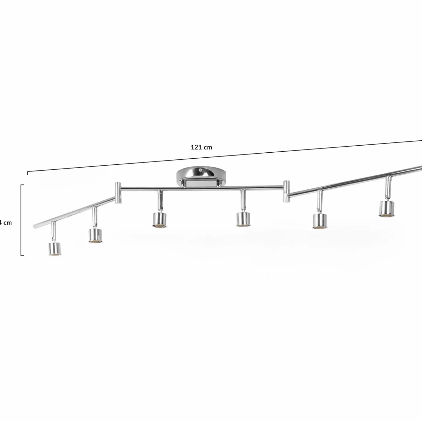 Plafonnier salon pas cher avec spots pivotants*IDMarket