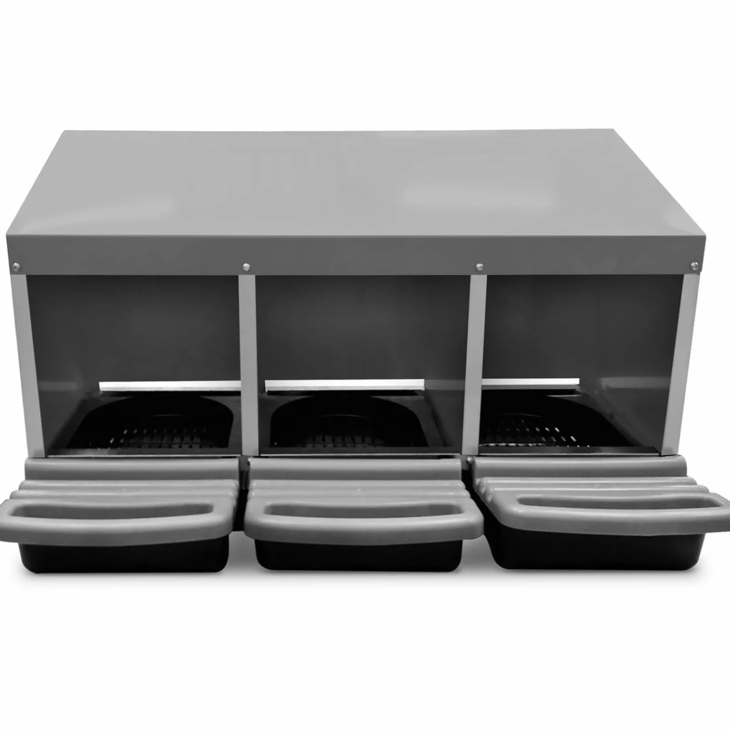 Pondoir pour poules 3 emplacements en métal nichoir avec fond*IDMarket