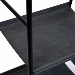 Portant vêtements en métal noir et façon bois*IDMarket Sale