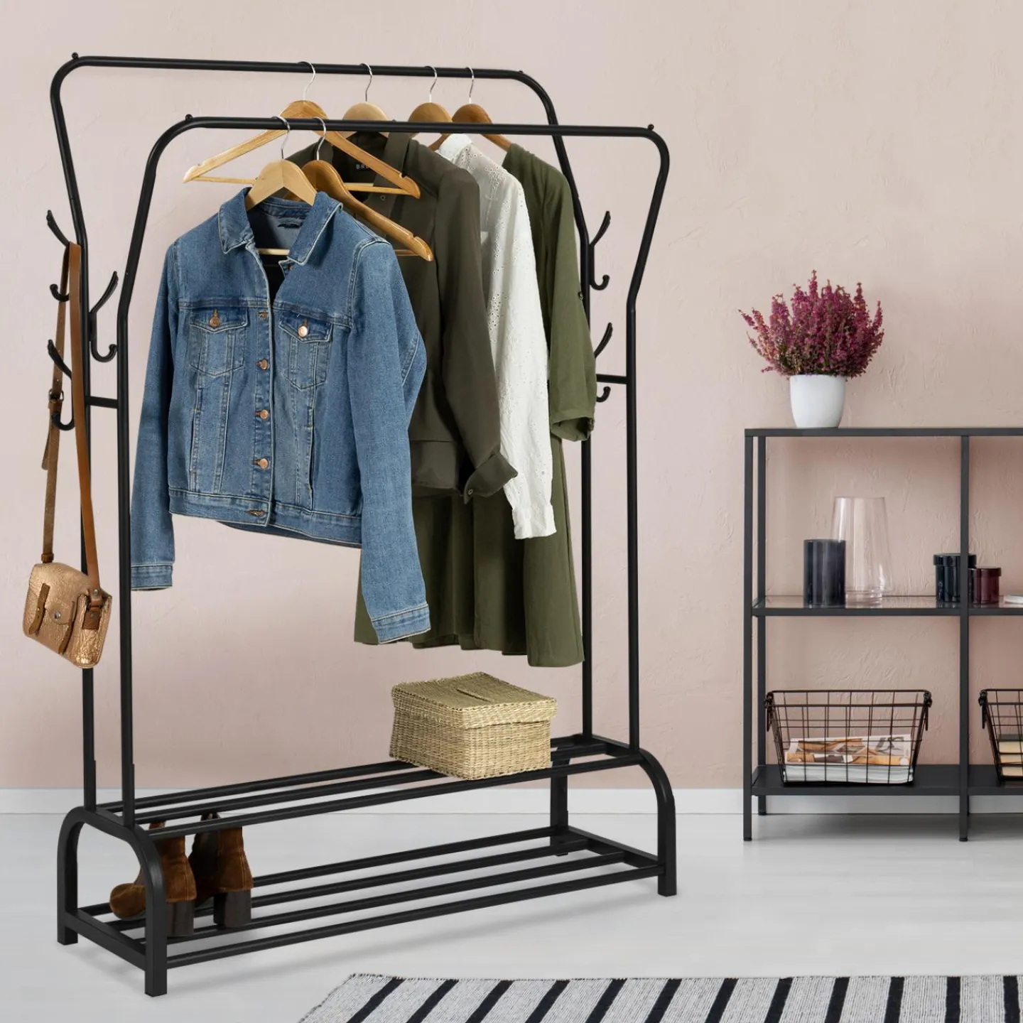 Portant vêtements XXL double penderie*IDMarket Sale