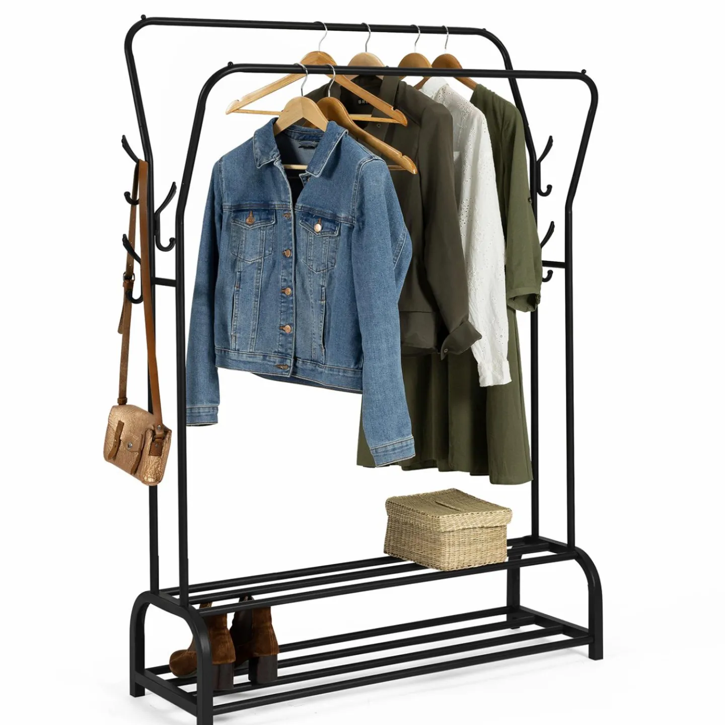 Portant vêtements XXL double penderie*IDMarket Sale