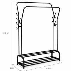 Portant vêtements XXL double penderie*IDMarket Sale