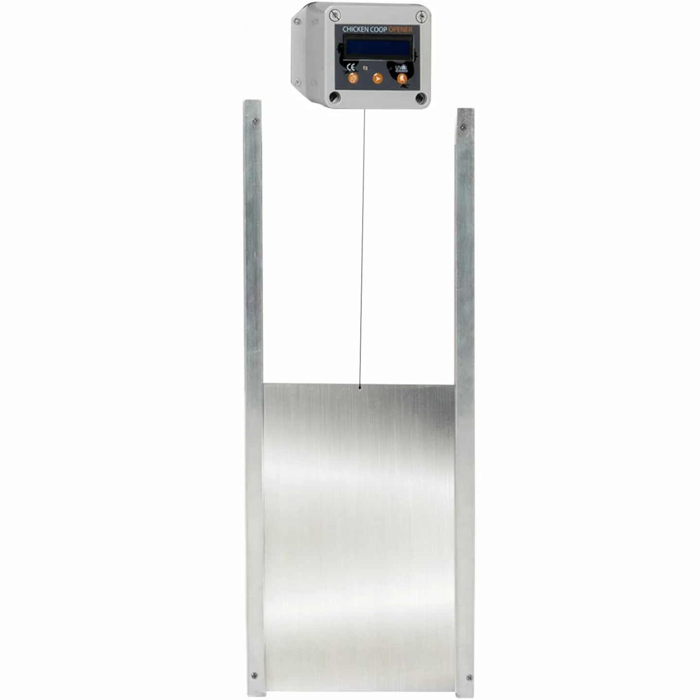 Porte automatique pour poulailler en aluminium*IDMarket Discount