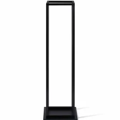 Porte bûches vertical intérieur 112 CM en métal noir*IDMarket