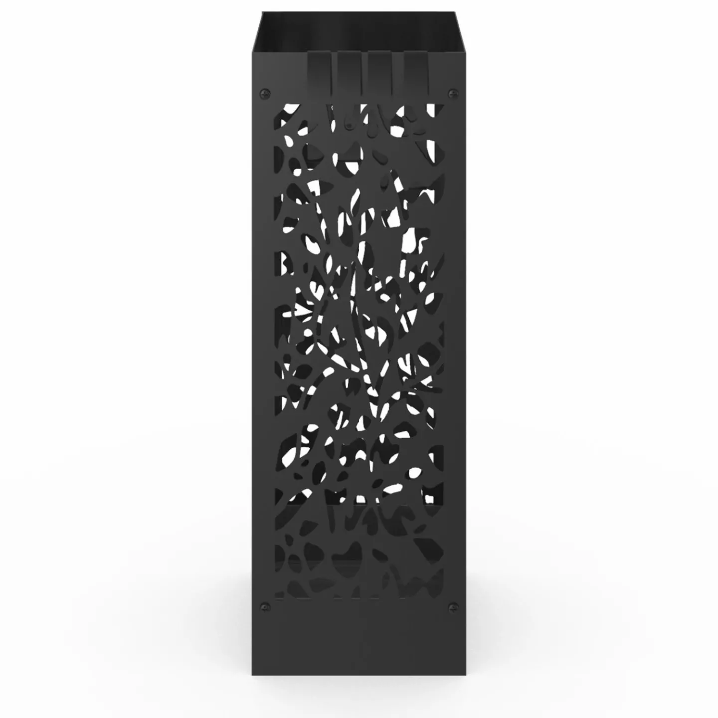 Porte parapluie carré en acier noir 45 cm*IDMarket Sale