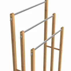 Porte serviettes en bambou 3 niveaux*IDMarket Sale