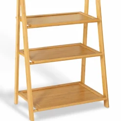 Porte serviettes en bambou pour salle de bain*IDMarket