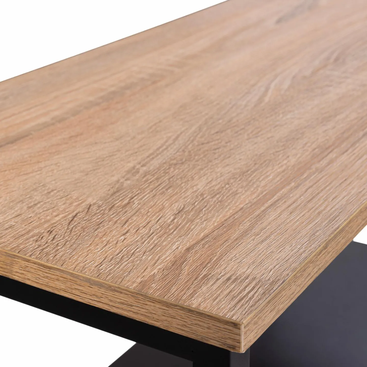 Porte-bûches intérieur vertical 33x66x112 cm en métal noir avec étagère*IDMarket Outlet