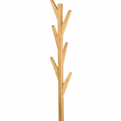 Porte-manteau bambou avec étagères d’angle*IDMarket Sale