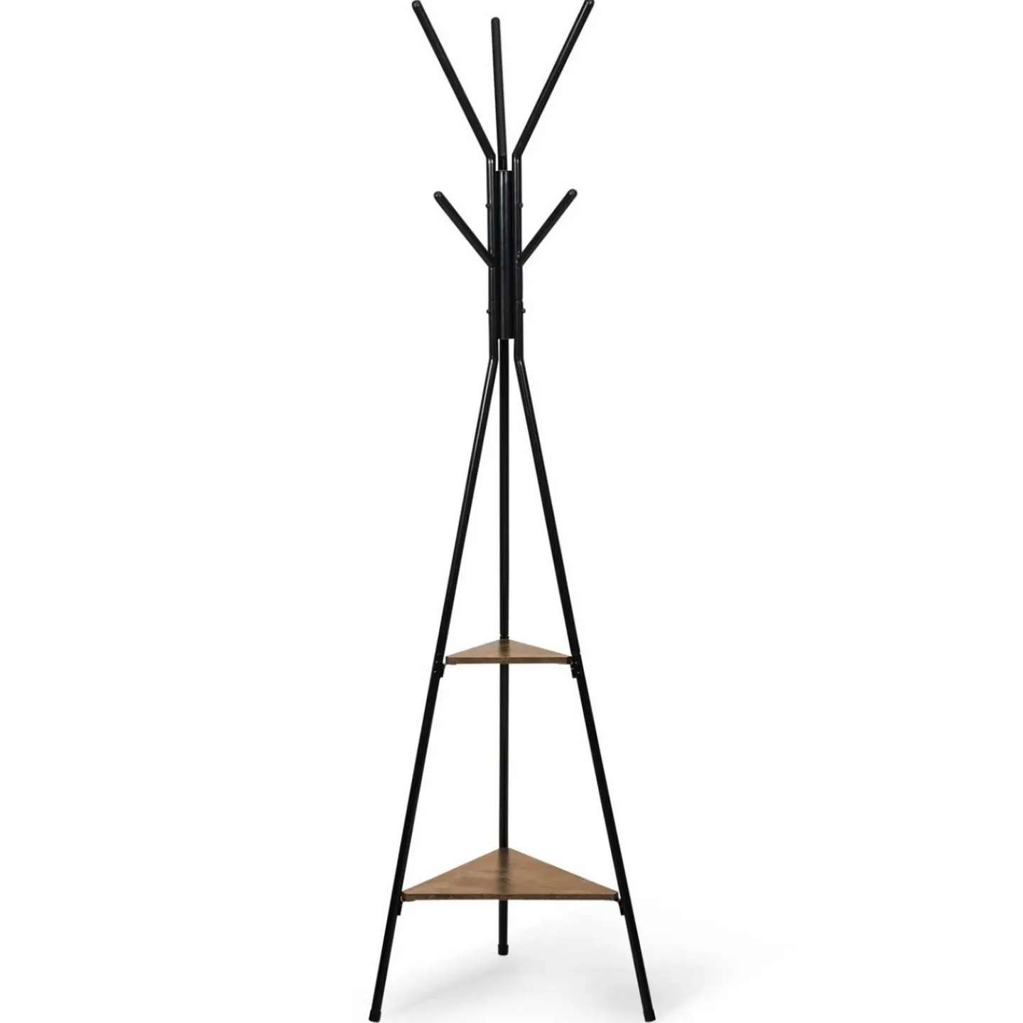 Porte-manteau bois métal design avec plateaux*IDMarket Best