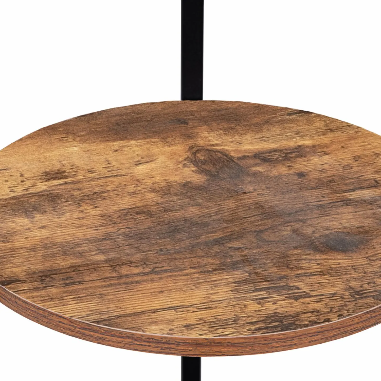 Porte-manteau industriel sur pied avec étagères*IDMarket Outlet