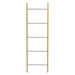 Porte-serviettes échelle 5 niveaux en bambou*IDMarket Sale