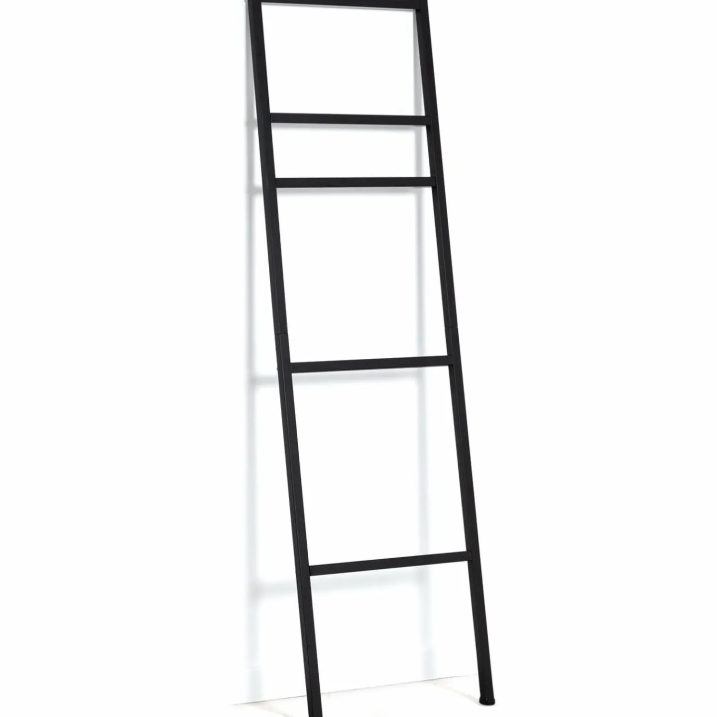 Porte-serviettes échelle pour salle de bain en métal noir*IDMarket Best